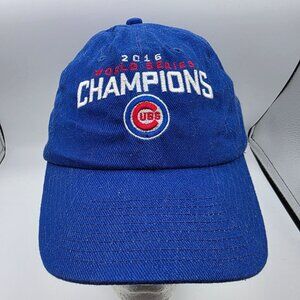 Chicago Cubs 2016 Mens Blue Cotton World Series Champions Cap Hat Sports Casual